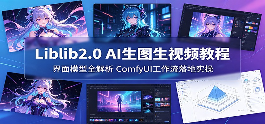 Liblib2.0 AI生图生视频教程：界面模型全解析，ComfyUI工作流落地实操-星云网创