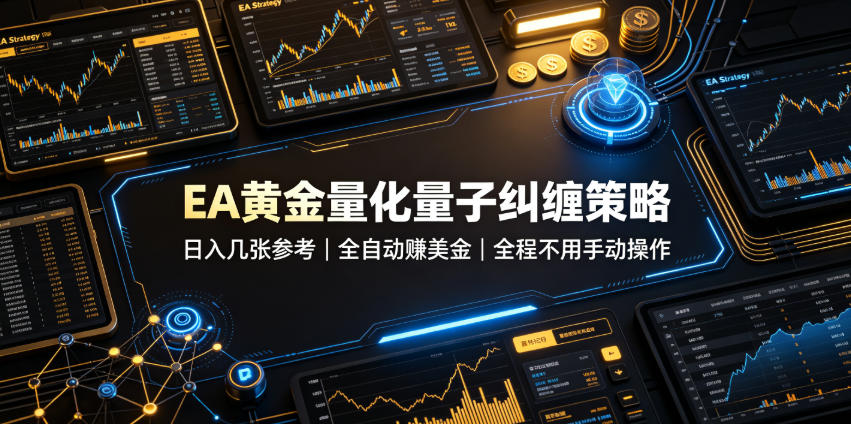 EA黄金量化量子纠缠策略，日入几张，全自动賺美金，全程不用手动操作！【揭秘】-星云网创