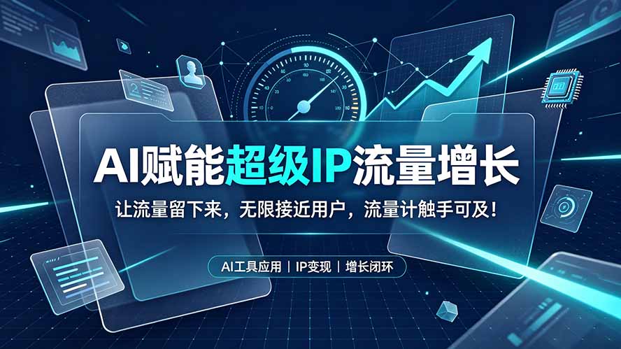 AI赋能超级IP流量增长：让流量留下来，无限接近用户，流量计触手可及！-星云网创