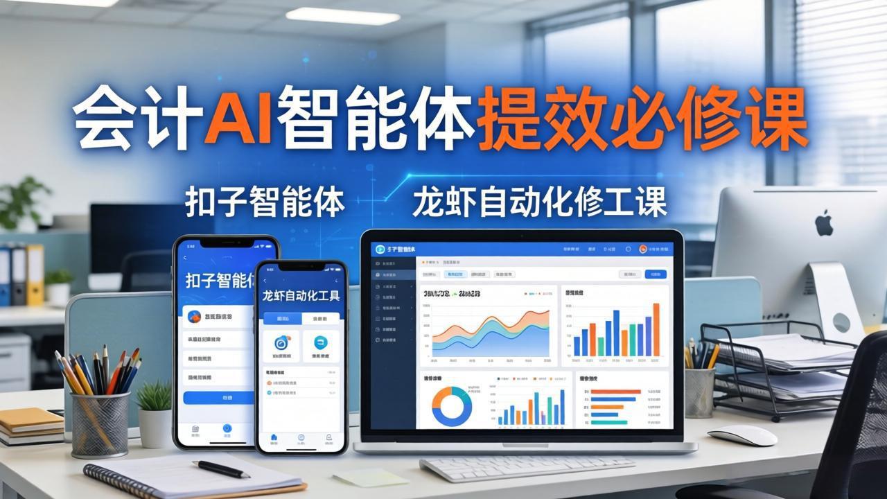 财务会计AI智能体提效必修课：扣子智能体+龙虾自动化+报表分析，一站式提升财务工作效率-星云网创