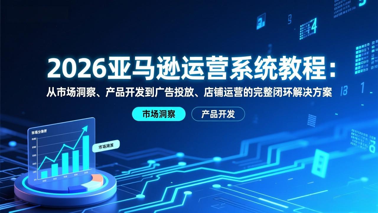 2026亚马逊运营系统教程：从市场洞察、产品开发到广告投放、店铺运营的完整闭环解决方案-星云网创
