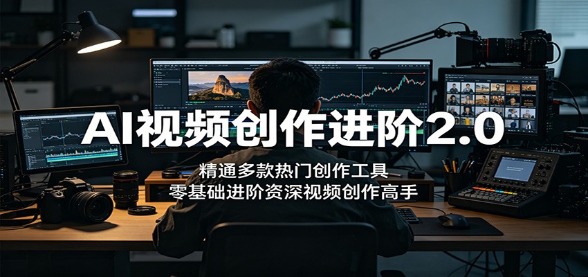 AI视频创作进阶2.0：精通多款热门创作工具，零基础进阶资深视频创作高手-星云网创