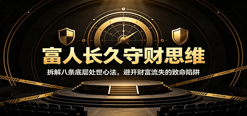 富人长久守财思维：拆解八条底层处世心法，避开财富流失的致命陷阱-星云网创