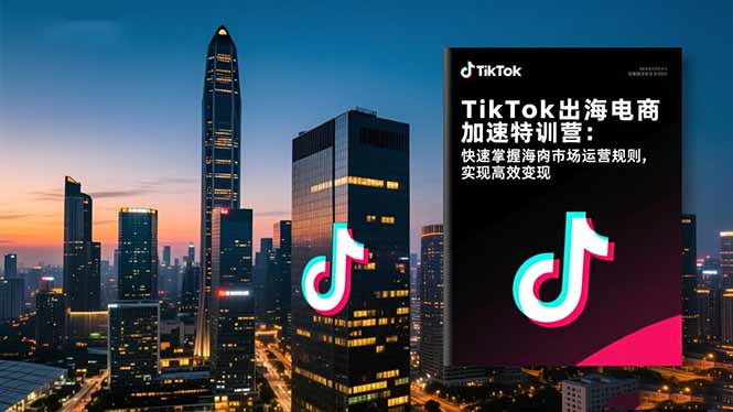 TikTok出海电商加速特训营：快速掌握海外市场运营规则，实现高效变现-星云网创