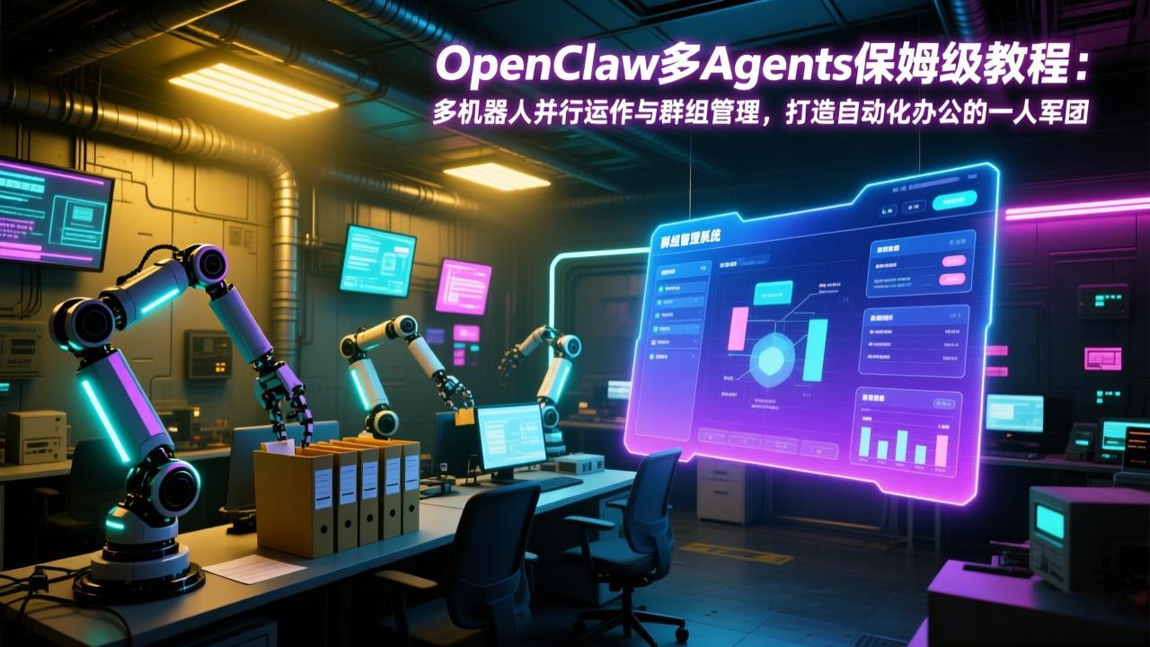 OpenClaw多Agents保姆级教程：多机器人并行运作与群组管理，打造自动化办公的一人军团-星云网创