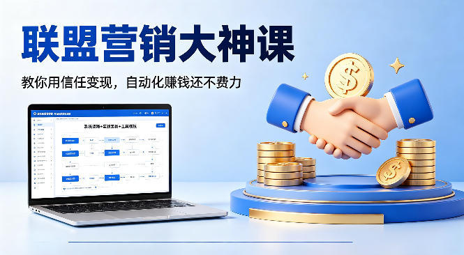 联盟营销大神课，教你用信任变现，自动化賺钱还不费力【原创双语字幕】-星云网创