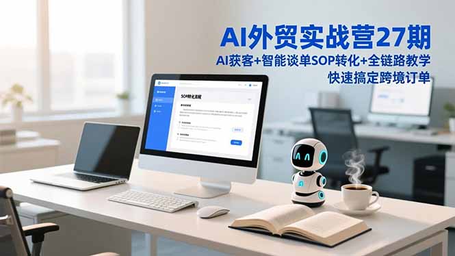 AI外贸实战营27期，AI获客+智能谈单+SOP转化+全链路教学，快速搞定跨境订单-星云网创
