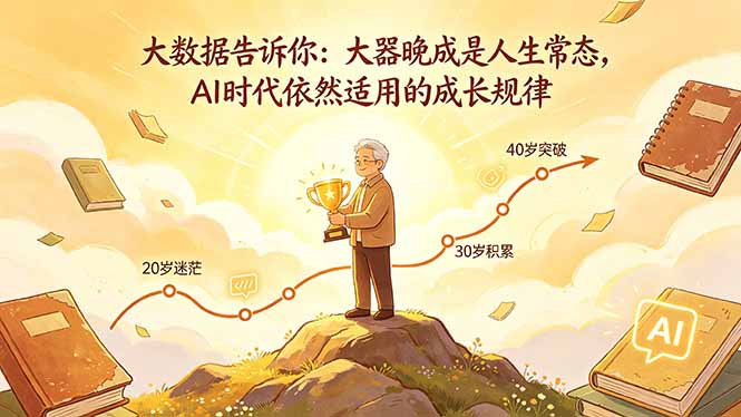 付费文章：大数据告诉你：大器晚成是人生常态，AI 时代依然适用的成长规律-星云网创