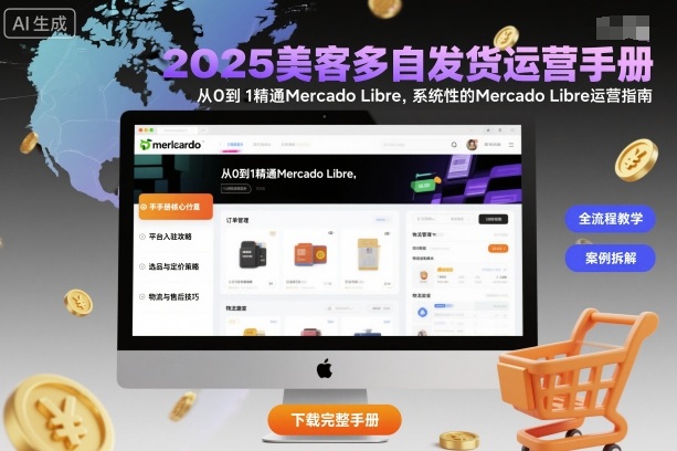 2025美客多自发货运营手册：从0到1精通Mercado Libre，系统性的Mercado Libre运营指南-柚子轻创