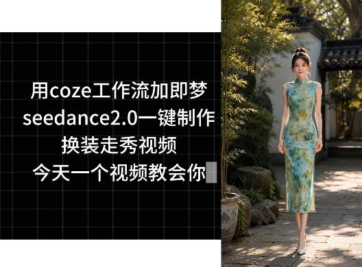用coze工作流加即梦seedance2.0一键制作换装走秀视频，今天一个视频教会你-星云网创