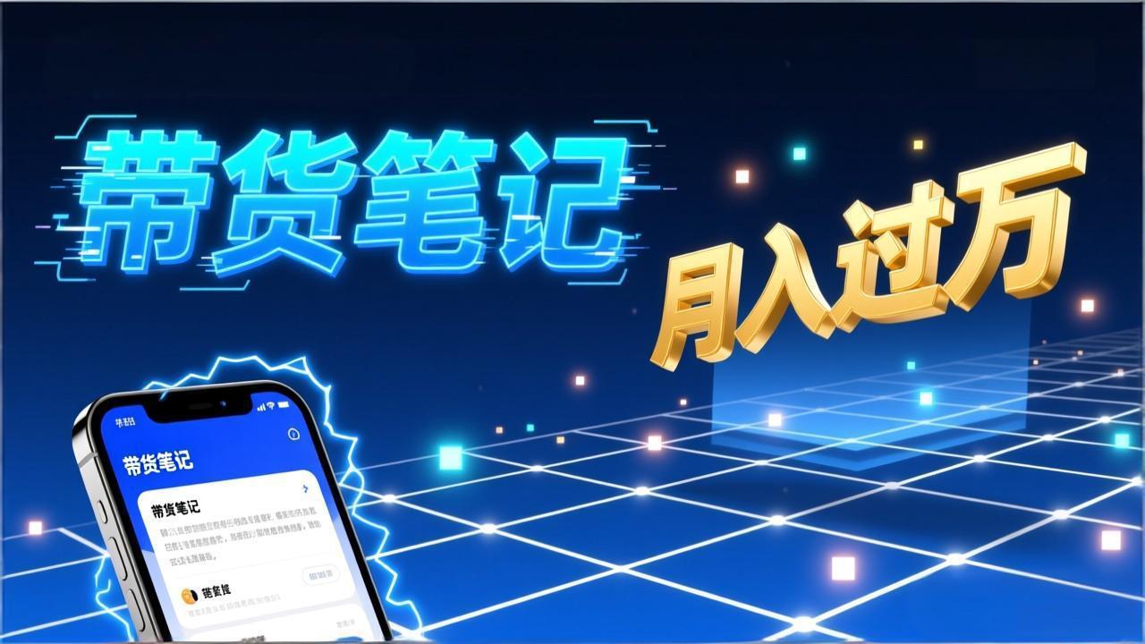 小红书爆款笔记带货实战：拆解封面标题正文全要素，手把手教你单篇笔记带货月入过万-问题不大网创