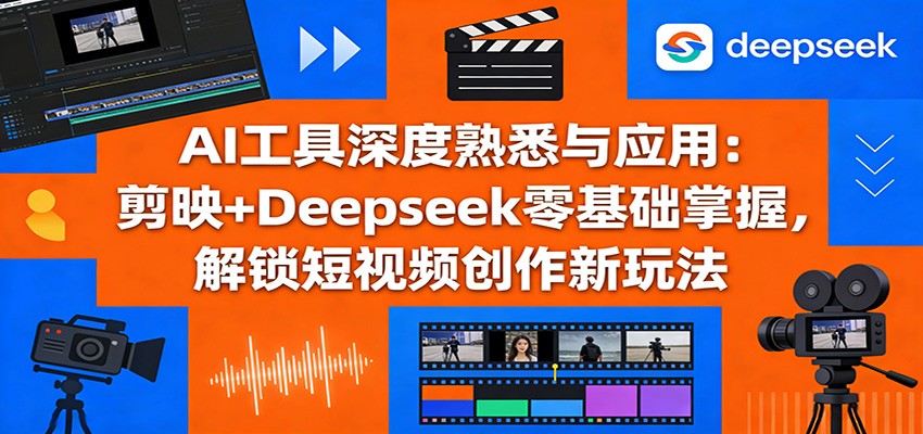 AI工具深度熟悉与应用：剪映+Deepseek零基础掌握，解锁短视频创作新玩法-星云网创