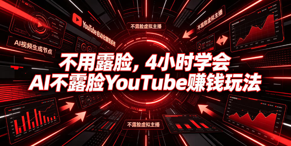 不用露脸，4小时学会AI不露脸YouTube賺钱玩法【原创双语字幕】-星云网创