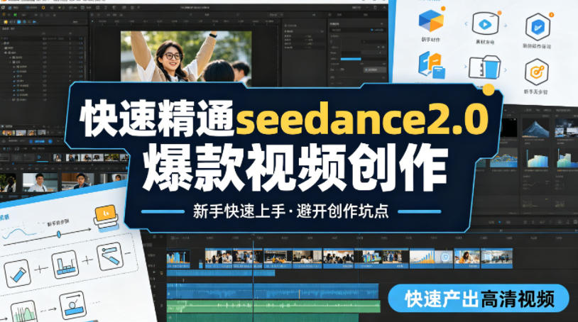 快速精通seedance2.0爆款视频创作，快速产出高清视频，避开大量创作坑点，新手也能快速上手-星云网创