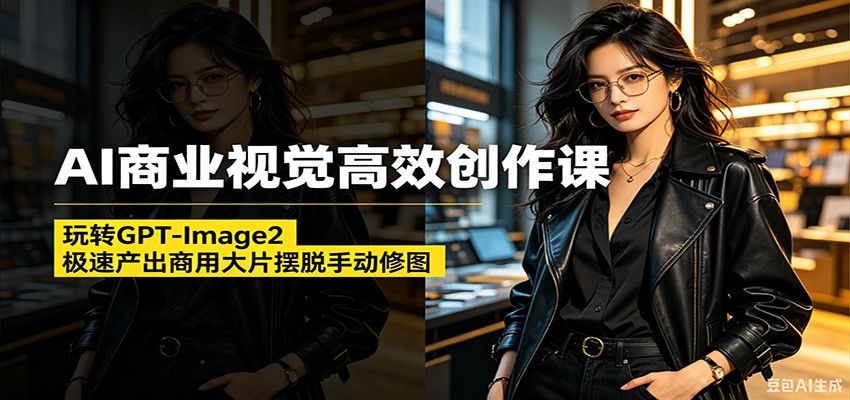 AI商业视觉高效创作课：玩转GPT-Image2，极速产出商用大片摆脱手动修图(更新)-星云网创