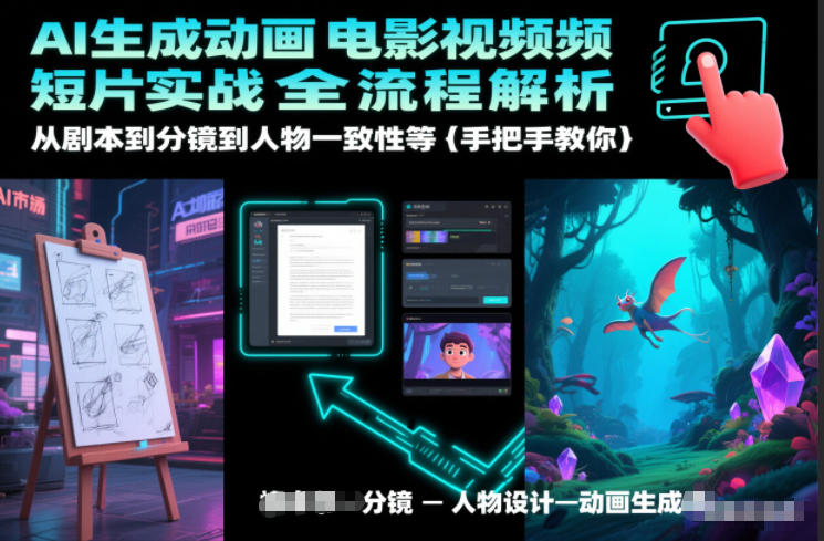 AI生成动画电影视频短片实战全流程解析，从剧本到分镜到人物一致性等手把手教你-星云网创