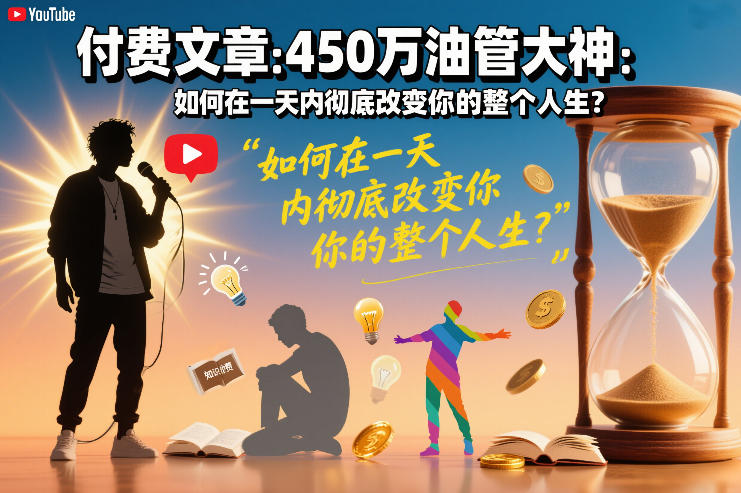 付费文章：450万油管大神：如何在一天内彻底改变你的整个人生？-星云网创