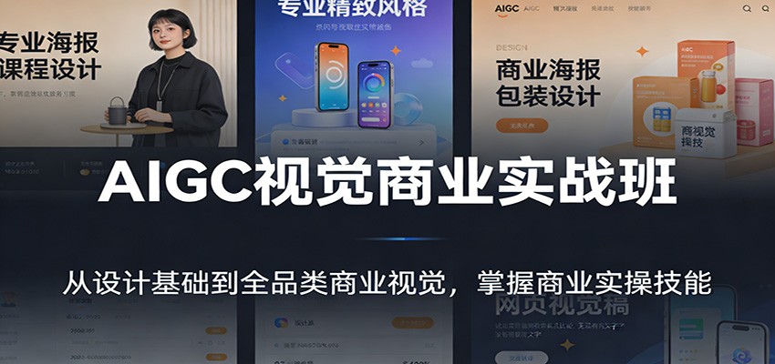 AIGC视觉商业实战班：从设计基础到全品类商业视觉，掌握商业实操技能-星云网创