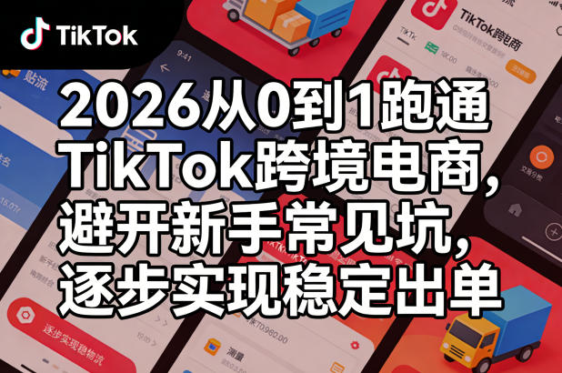 2026从0到1跑通TikTok跨境电商，避开新手常见坑，逐步实现稳定出单-星云网创