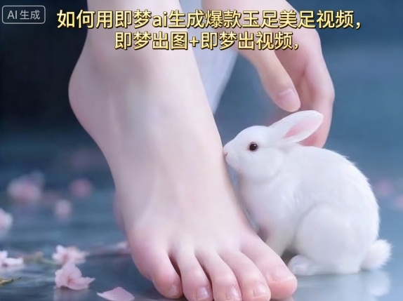 如何用即梦ai生成爆款玉足美足视频，即梦出图+即梦出视频，快速涨粉-柚子轻创
