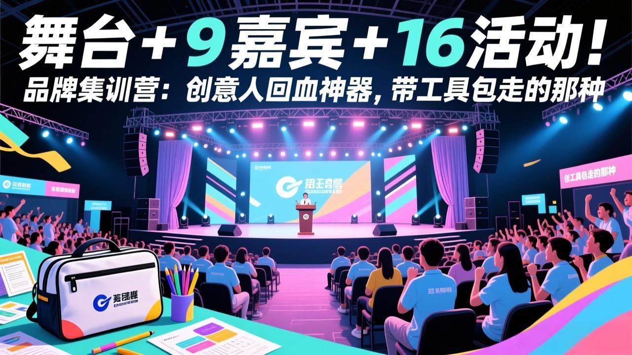 舞台 + 9 嘉宾 + 16 活动！品牌集训营：创意人回血神器，带工具包走的那种-星云网创
