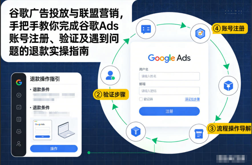 谷歌广告投放与联盟营销，手把手教你完成谷歌Ads账号注册、验证及遇到问题的退款实操指南-星云网创