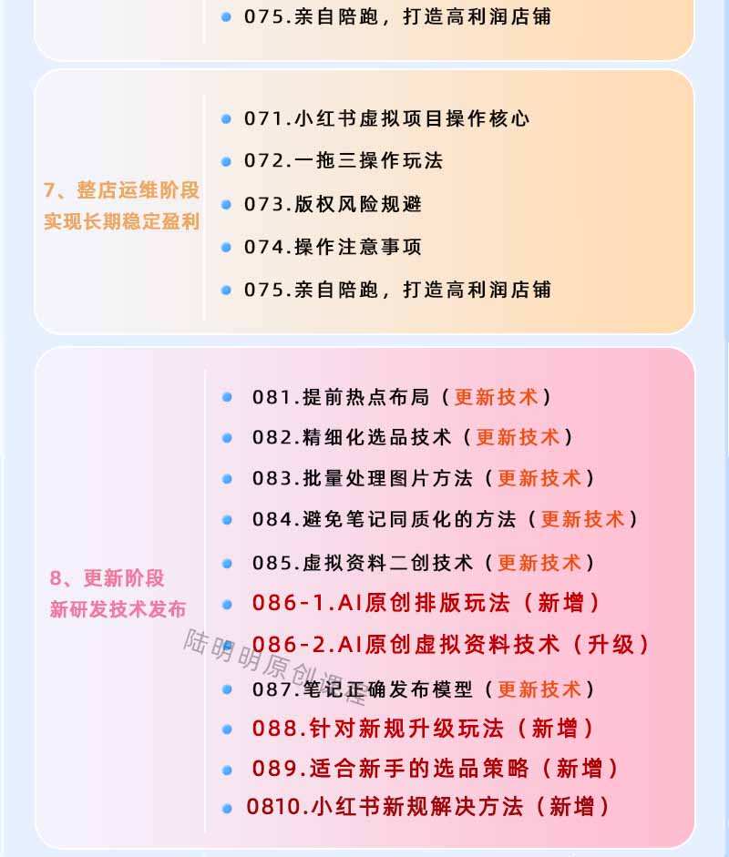 图片[4]-小红书虚拟项目特训班9.0，全面拥抱AI，批量产出原创PPT货源，单品/单店纯利润几万到几十W-星云网创