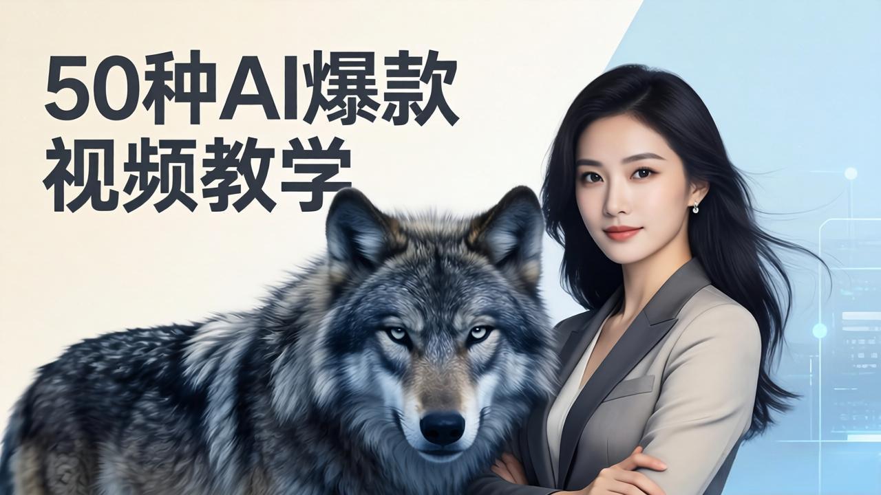50种AI爆款视频教学:影视级古诗词+治愈萌宠+山海经蛟龙,高阶宝典商业落地-星云网创