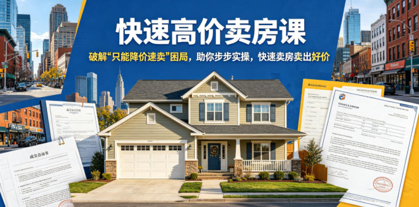 快速高价卖房课，破解“只能降价速卖”困局，助你步步实操，快速卖房卖出好价(更新2026)-星云网创