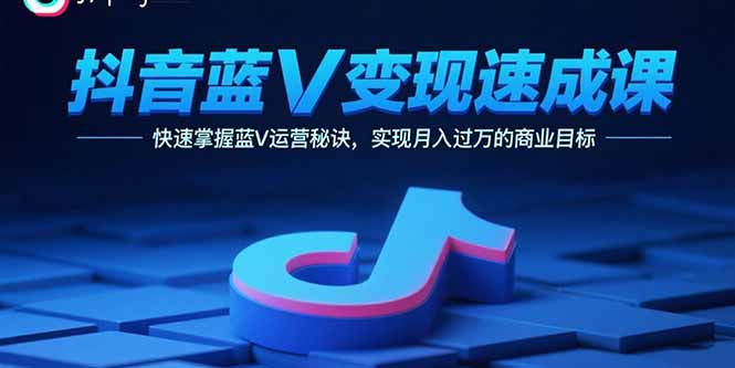 抖音蓝V变现速成课，快速掌握蓝V运营秘诀，实现月入过万的商业目标-星云网创