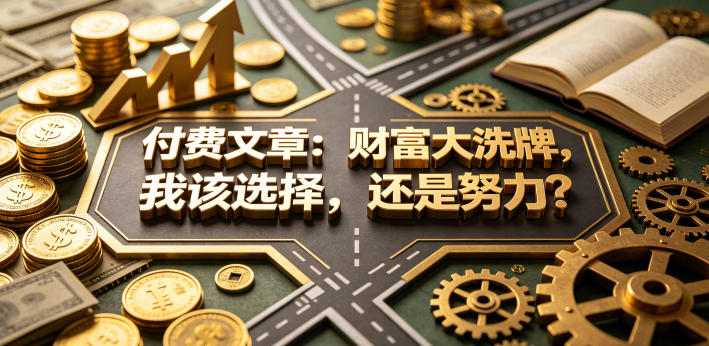 付费文章：财富大洗牌，我该选择，还是努力？-星云网创