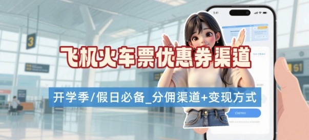 学生党必看！机票火车票优惠券申请渠道 + 项目打法，开学季节日速存-星云网创