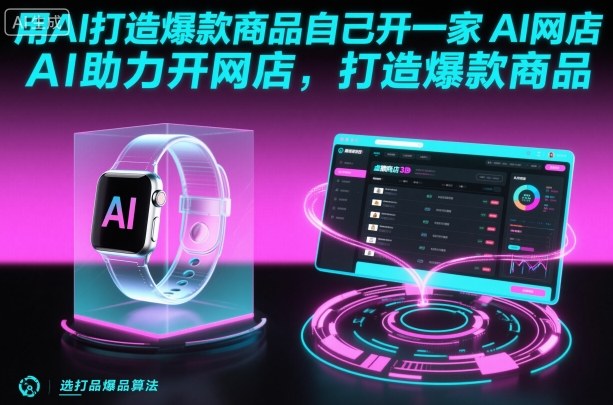 用AI打造爆款商品自己开一家AI网店，AI助力开网店，打造爆款商品-星云网创