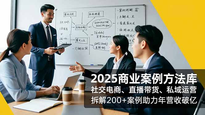 2025商业案例方法库，社交电商、直播带货、私域运营，拆解200+案例助力年营收破亿-星云网创