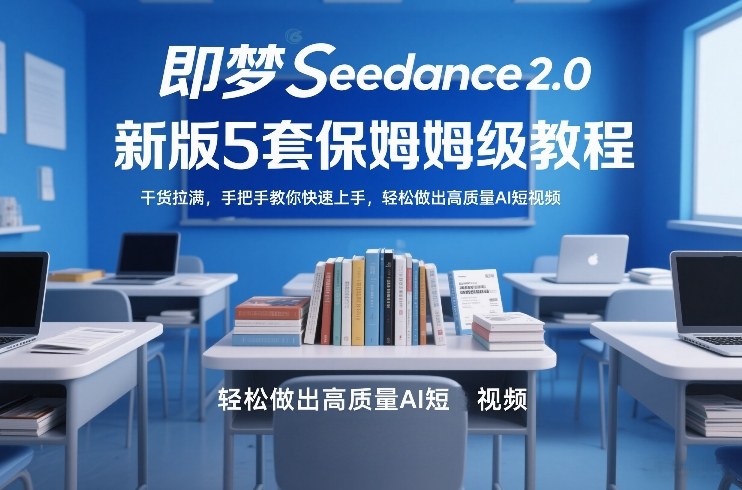即梦Seedance2.0新版5套保姆级教程，干货拉满，手把手教你快速上手，轻松做出高质量AI短视频-星云网创