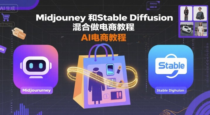 Midjourney和Stable Diffusion混合做电商教程-ai电商教程-星云网创