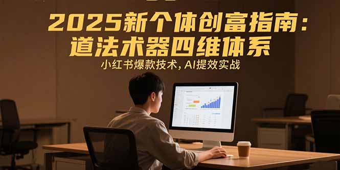 2025新个体创富指南：道法术器四维体系，小红书爆款技术，AI提效实战-星云网创