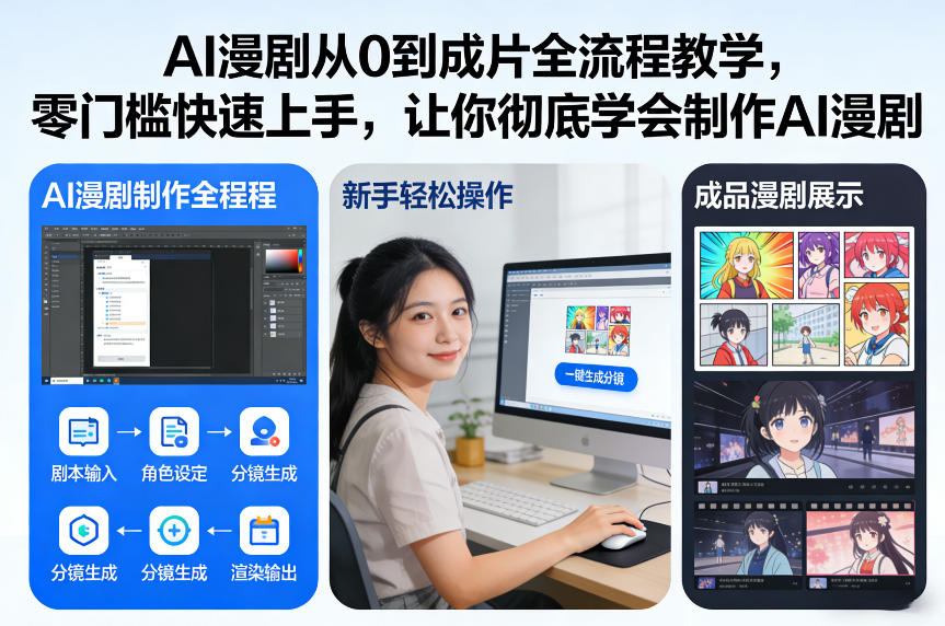 AI漫剧从0到成片全流程教学，零门槛快速上手，让你彻底学会制作AI漫剧【保姆级教程】-星云网创