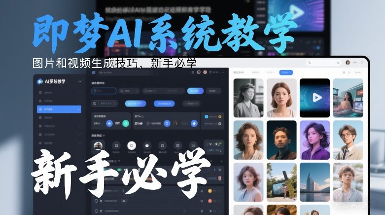 即梦AI系统教学，图片和视频生成技巧，新手必学-星云网创