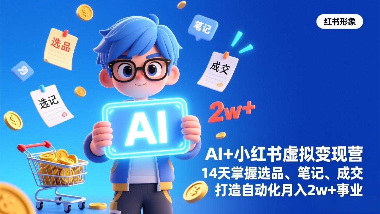 AI+小红书虚拟变现营(完结-星云网创