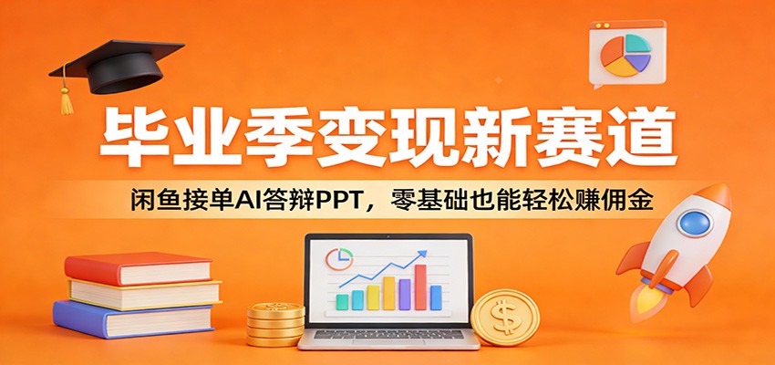 毕业季变现新赛道：闲鱼接单AI答辩PPT，零基础也能轻松赚佣金-星云网创
