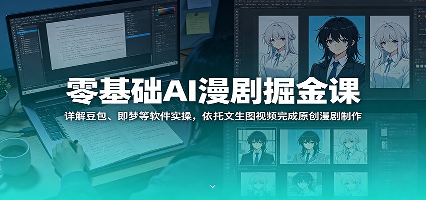 零基础AI漫剧掘金课：详解豆包、即梦等软件实操，依托文生图视频完成原创漫剧制作-星云网创