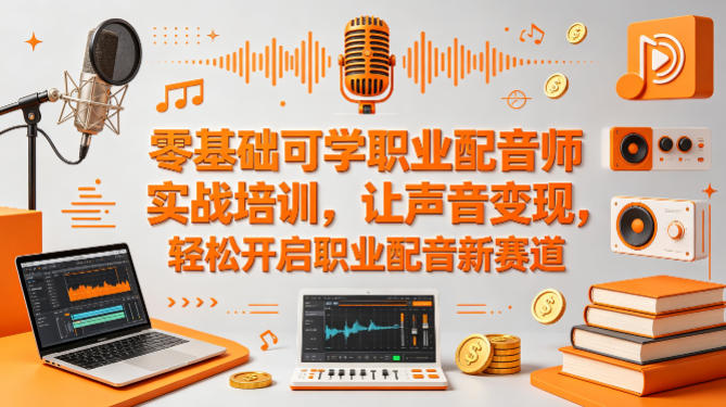 零基础可学职业配音师实战培训，让声音变现，轻松开启职业配音新赛道-星云网创
