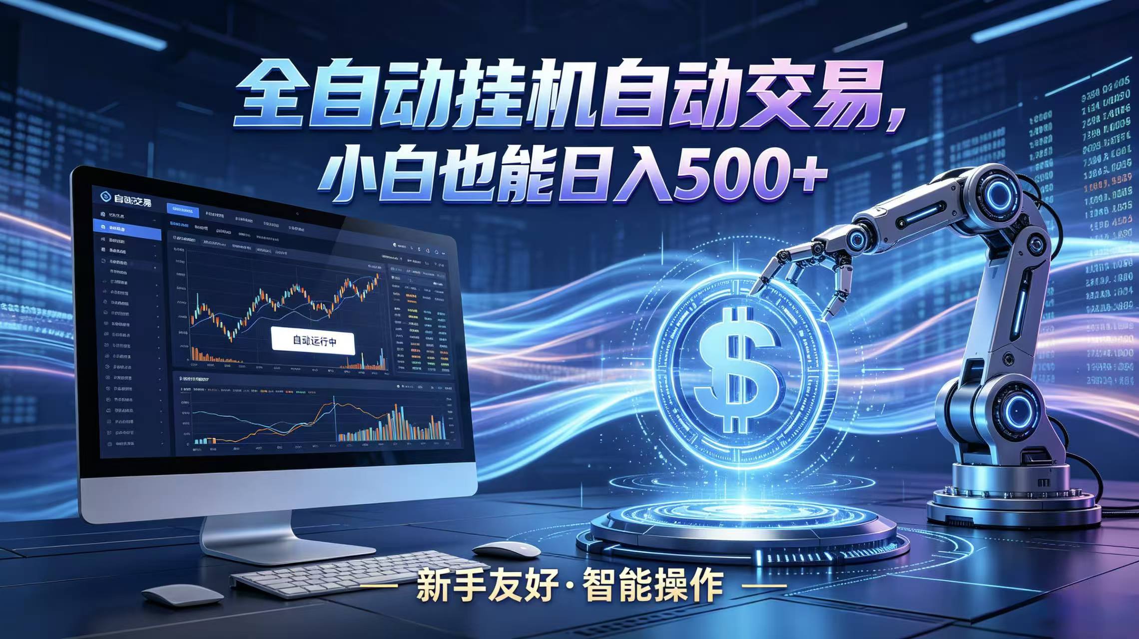全新智能化交易助手,傻瓜式操作,小白也能快速上手,轻松实现日入500+-星云网创