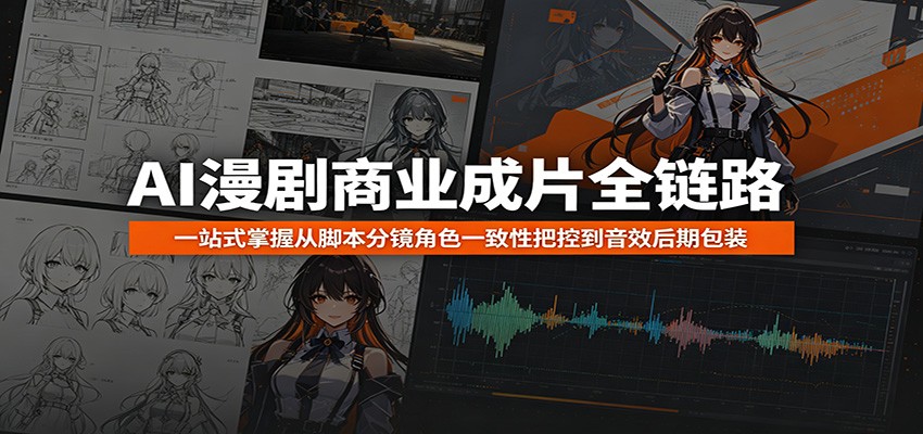AI漫剧商业成片全链路：一站式掌握从脚本分镜角色一致性把控到音效后期包装-星云网创