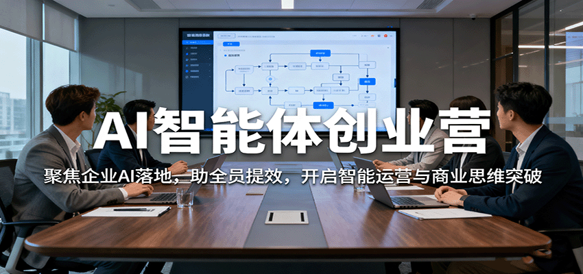 AI智能体创业营：聚焦企业AI落地，助全员提效，开启智能运营与商业思维突破-星云网创