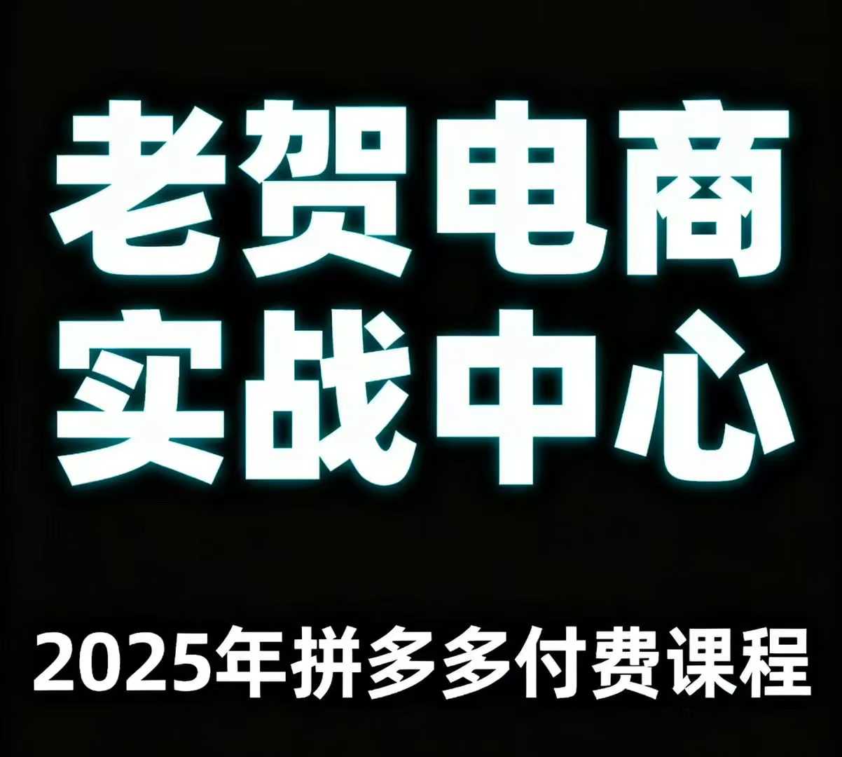 老贺电商2025年拼多多付费课程，用通俗易懂的方法告诉你多多怎么玩-星云网创