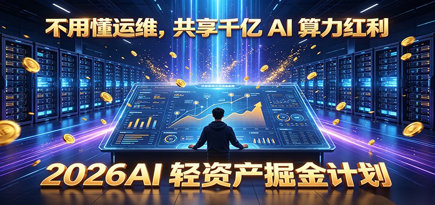 不用懂运维，共享千亿 AI 算力红利，2026AI 轻资产掘金计划-星云网创