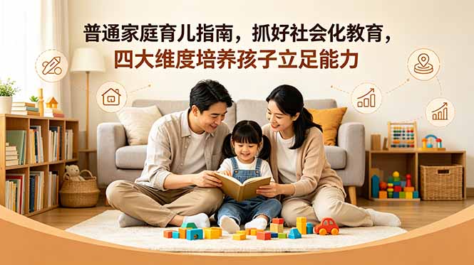 付费文章：普通家庭育儿指南，抓好社会化教育，四大维度培养孩子立足能力-星云网创