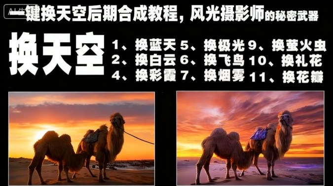 一键换天空后期合成教程,风光摄影师的秘密武器-星云网创